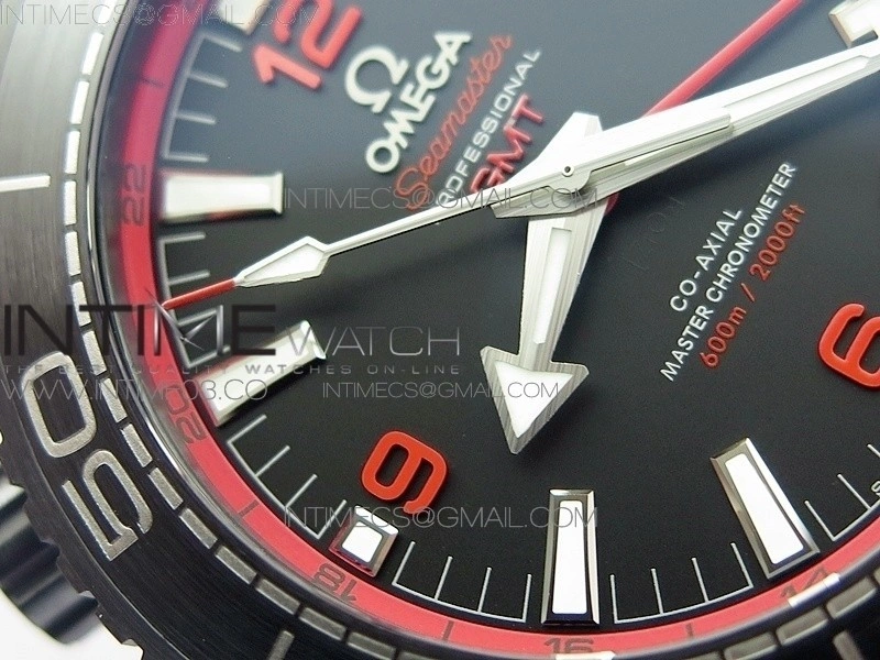 Planet Ocean 45.5mm Deep Black Real Ceramic VSF 1:1 Best Edition on Black Nylon Strap A8906 Super Clone